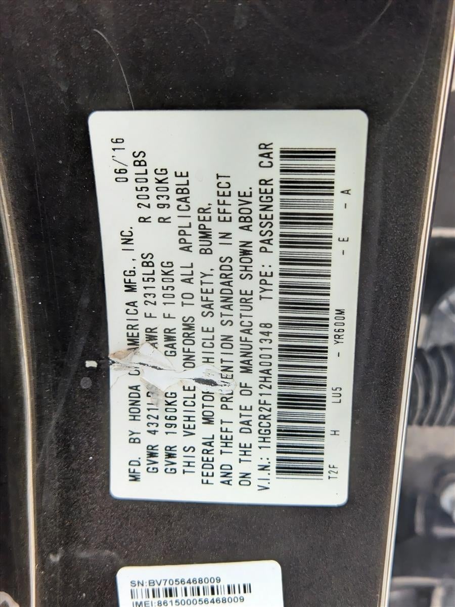 2017 Honda Accord Sedan Sport SE CVT