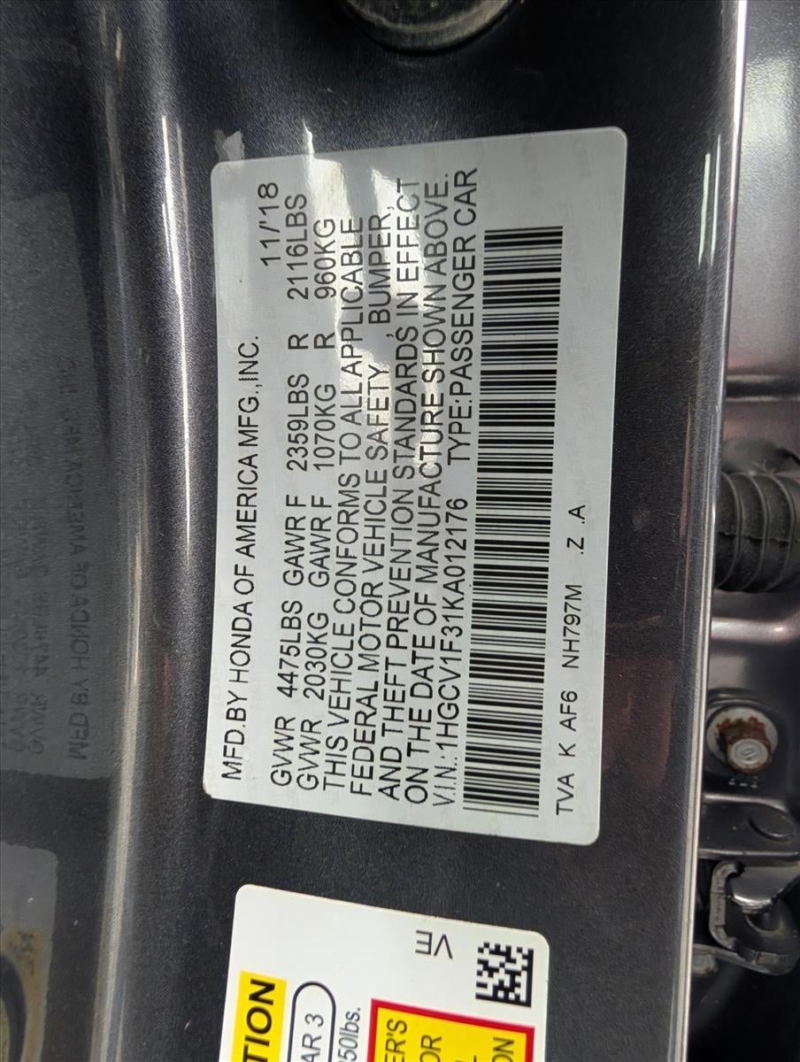 2019 Honda Accord Sedan Sport 1.5T CVT