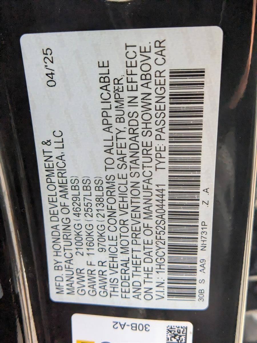 2025 Honda Accord Hybrid Sport Sedan