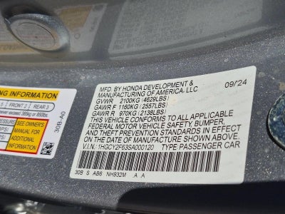 2025 Honda Accord Hybrid EX-L Sedan