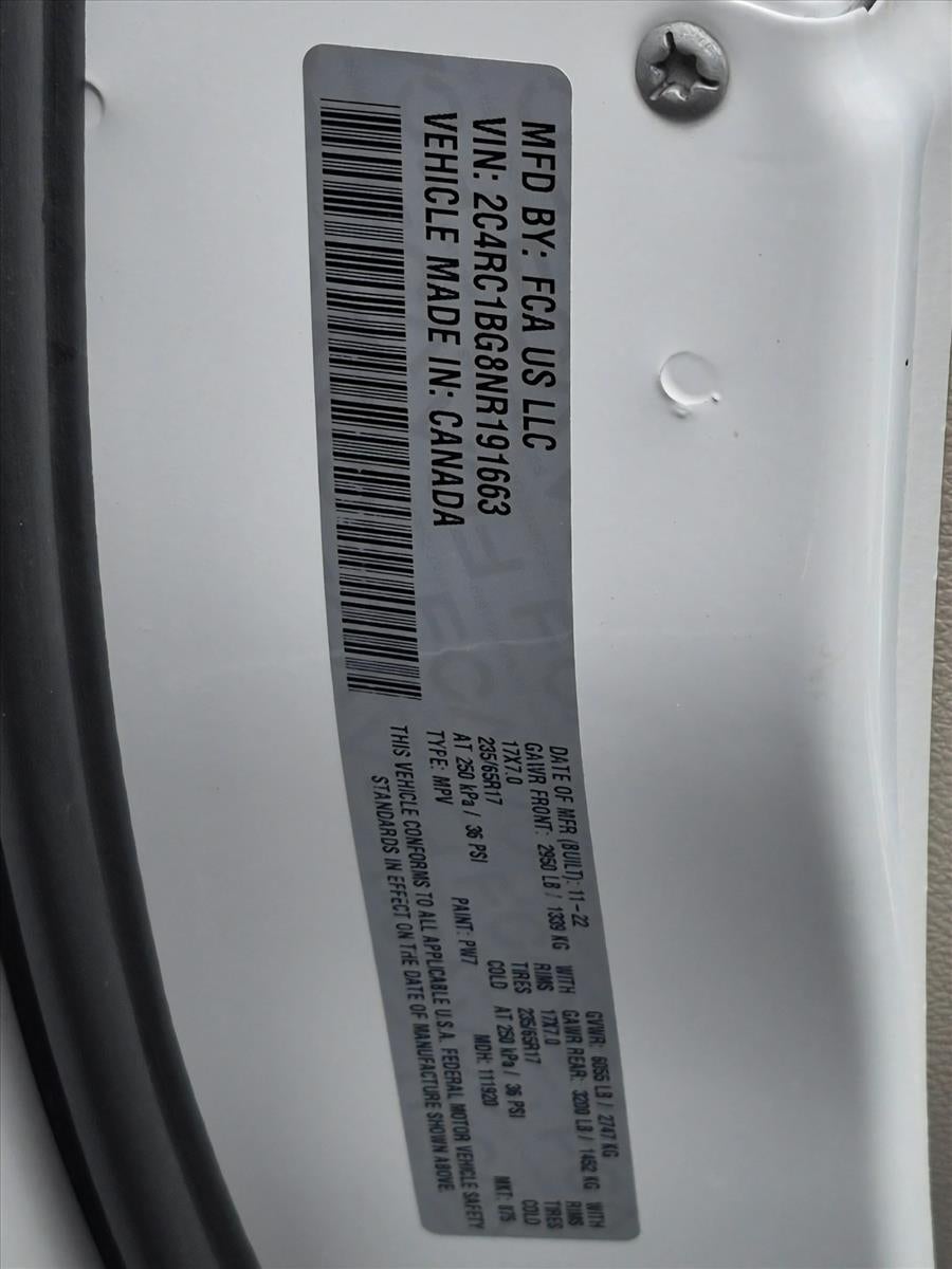 2022 Chrysler Pacifica Touring L FWD