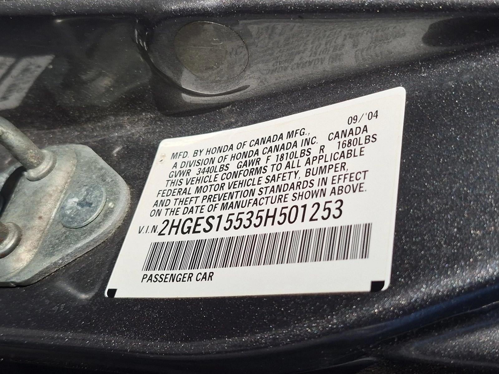 2005 Honda Civic Sedan LX MT