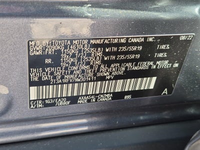 2022 Toyota RAV4 XLE Premium AWD (Natl)