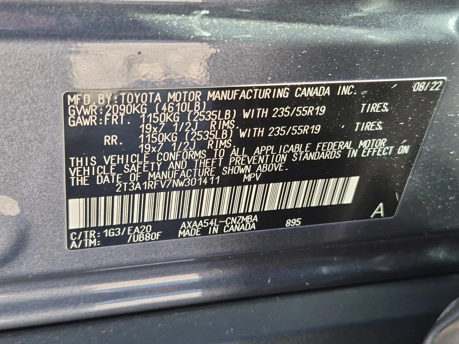 2022 Toyota RAV4 XLE Premium AWD (Natl)