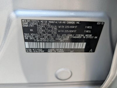 2015 Toyota RAV4 AWD 4dr LE (Natl)
