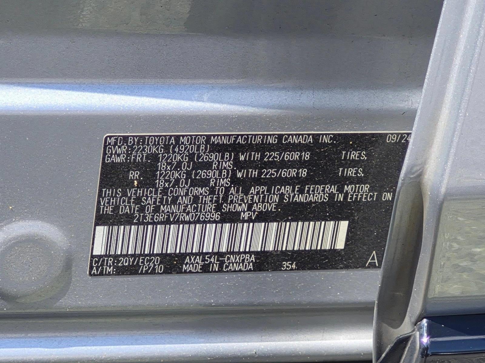 2024 Toyota RAV4 Hybrid XSE AWD (Natl)