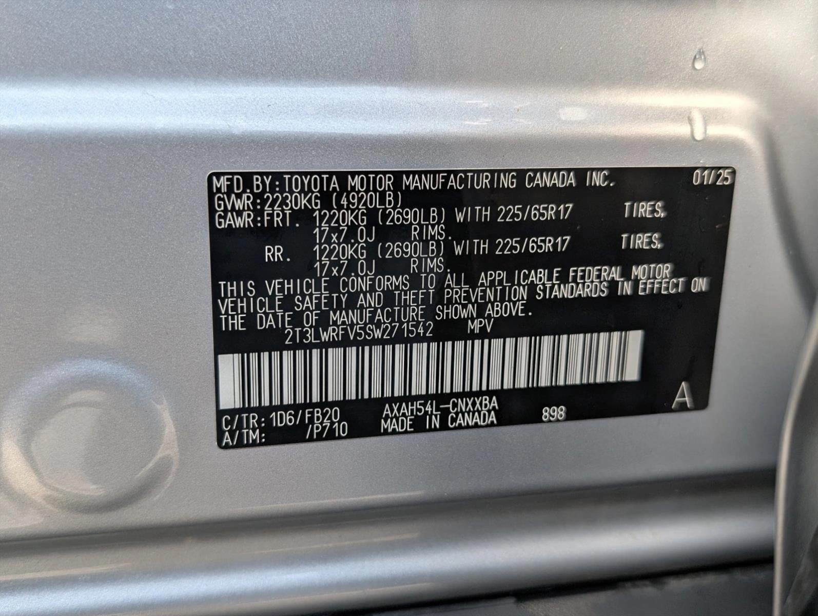 2025 Toyota RAV4 Hybrid LE AWD (Natl)