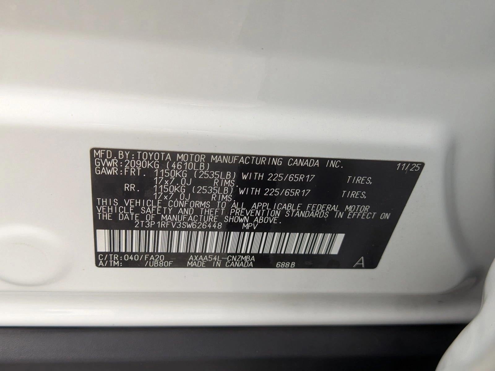2025 Toyota RAV4 XLE AWD (Natl)