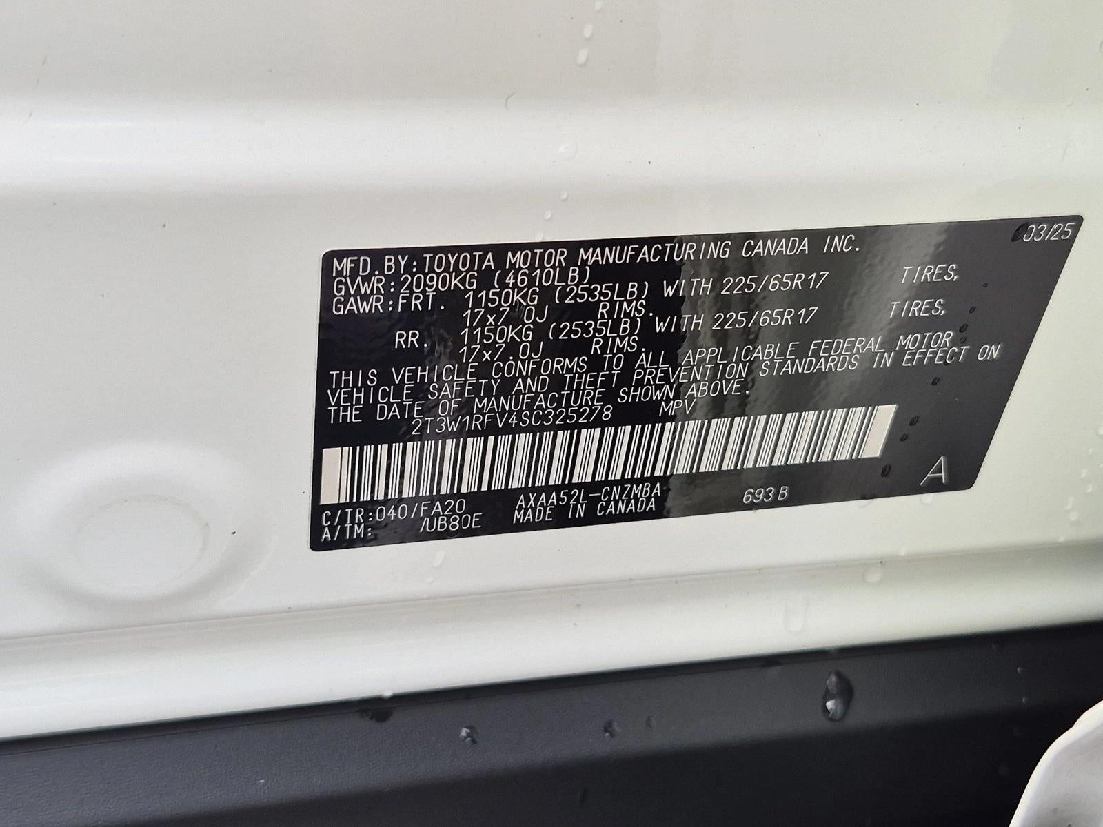 2025 Toyota RAV4 XLE FWD (GS)