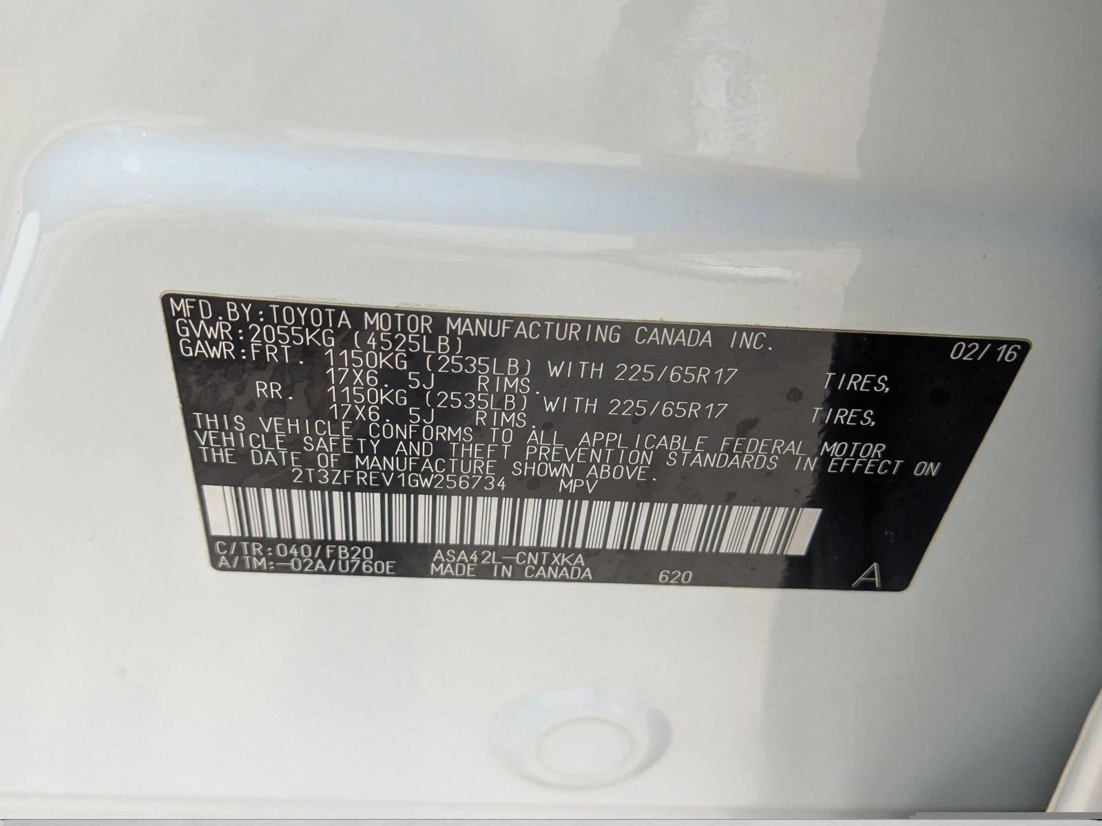 2016 Toyota RAV4 FWD 4dr LE (GS)
