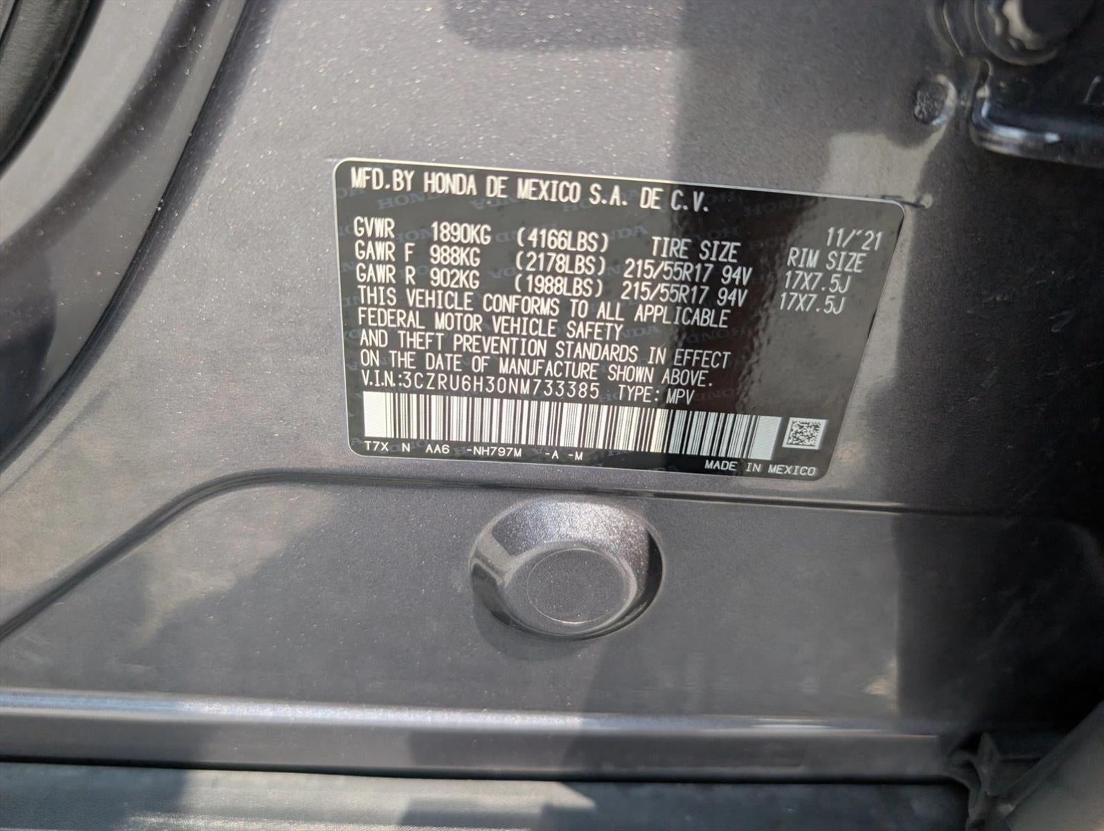 2022 Honda HR-V LX AWD CVT