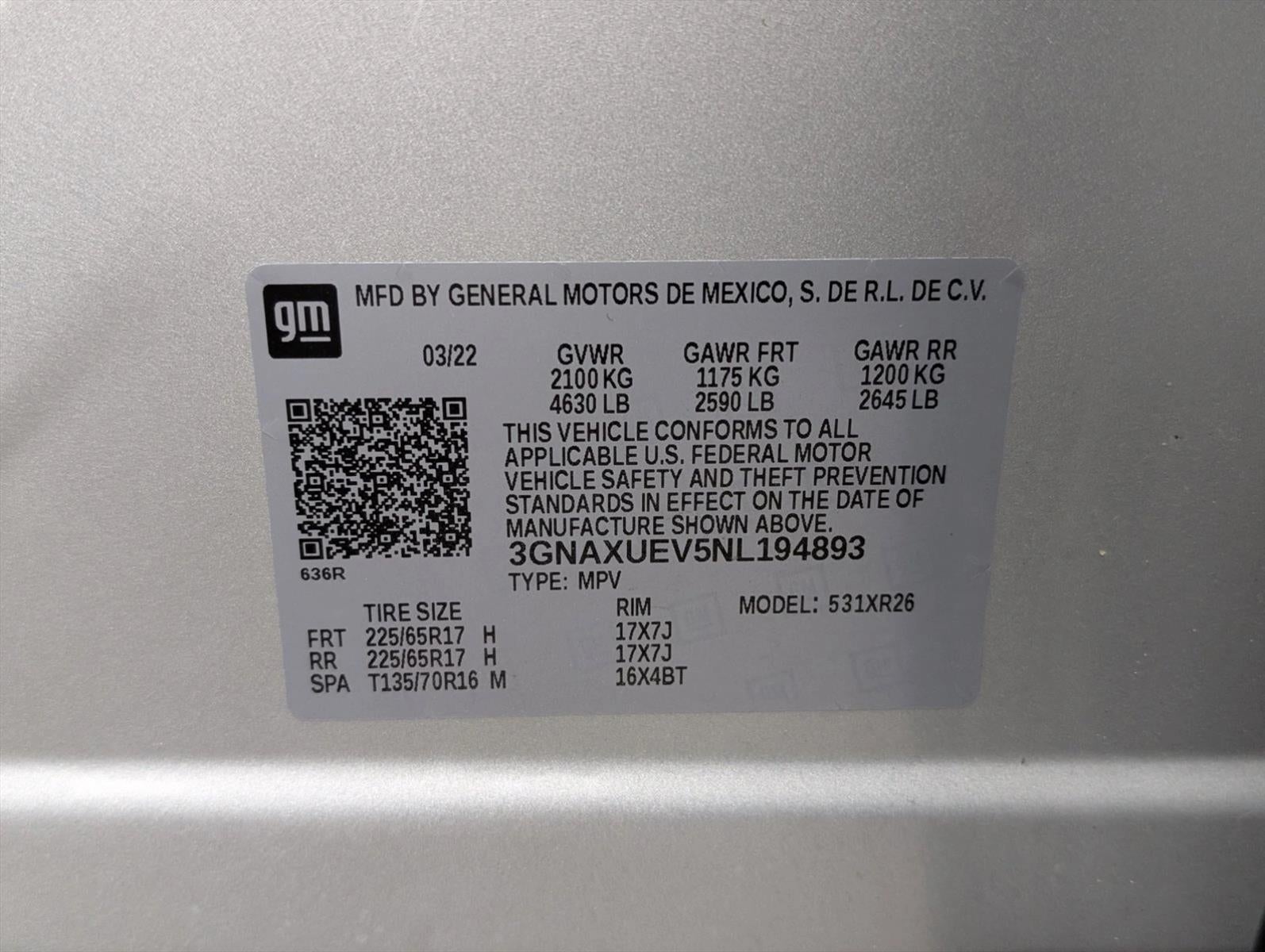 2022 Chevrolet Equinox AWD 4dr LT w/1LT