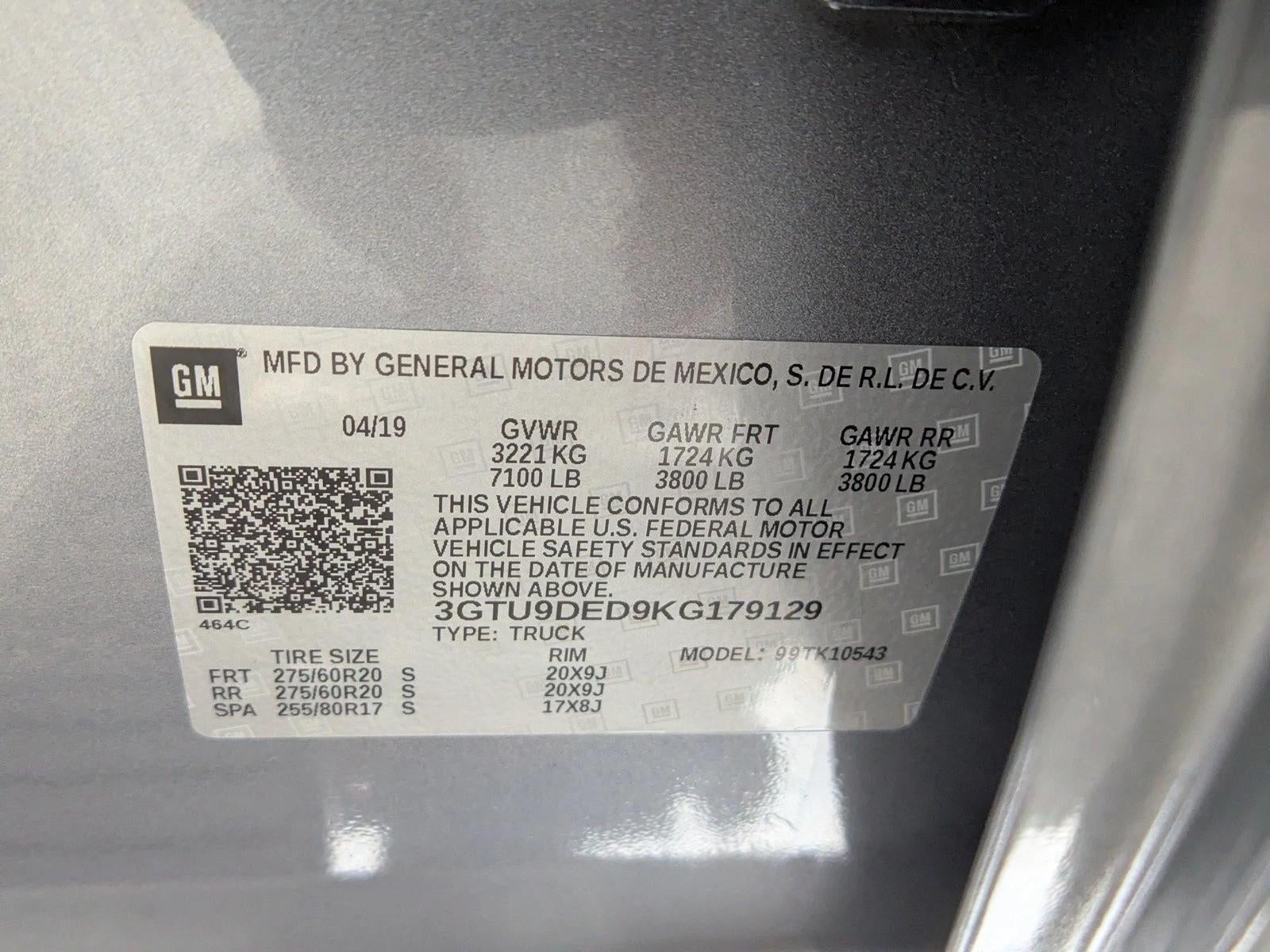 2019 GMC Sierra 1500 Crew Cab Short Box 4-Wheel Drive SLT