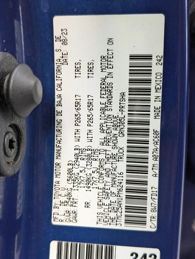 2023 Toyota Tacoma 4WD 4WD TRD Sport Double Cab 5' Bed V6 AT (Natl)