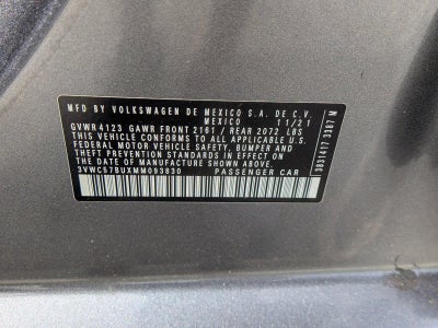 2021 Volkswagen Jetta SE Auto