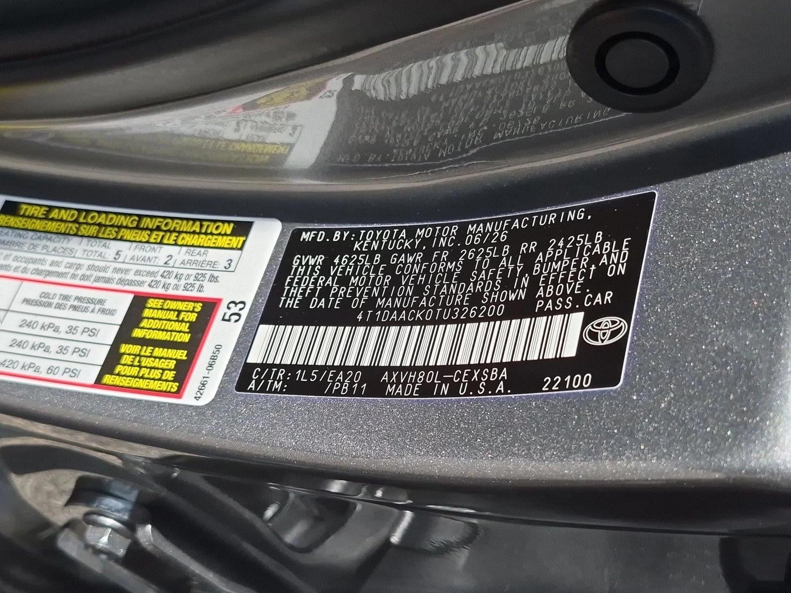 2026 Toyota Camry SE (Natl)