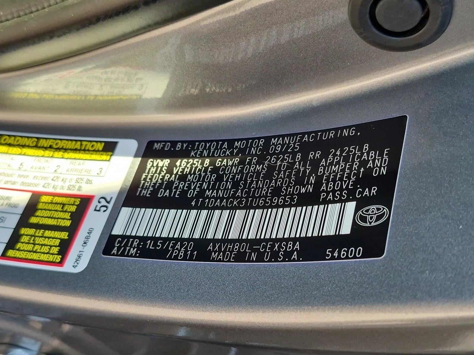 2026 Toyota Camry SE (Natl)