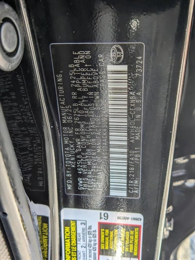 2025 Toyota Camry LE (Natl)