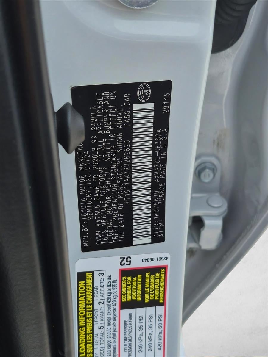 2024 Toyota Camry SE Auto (Natl)