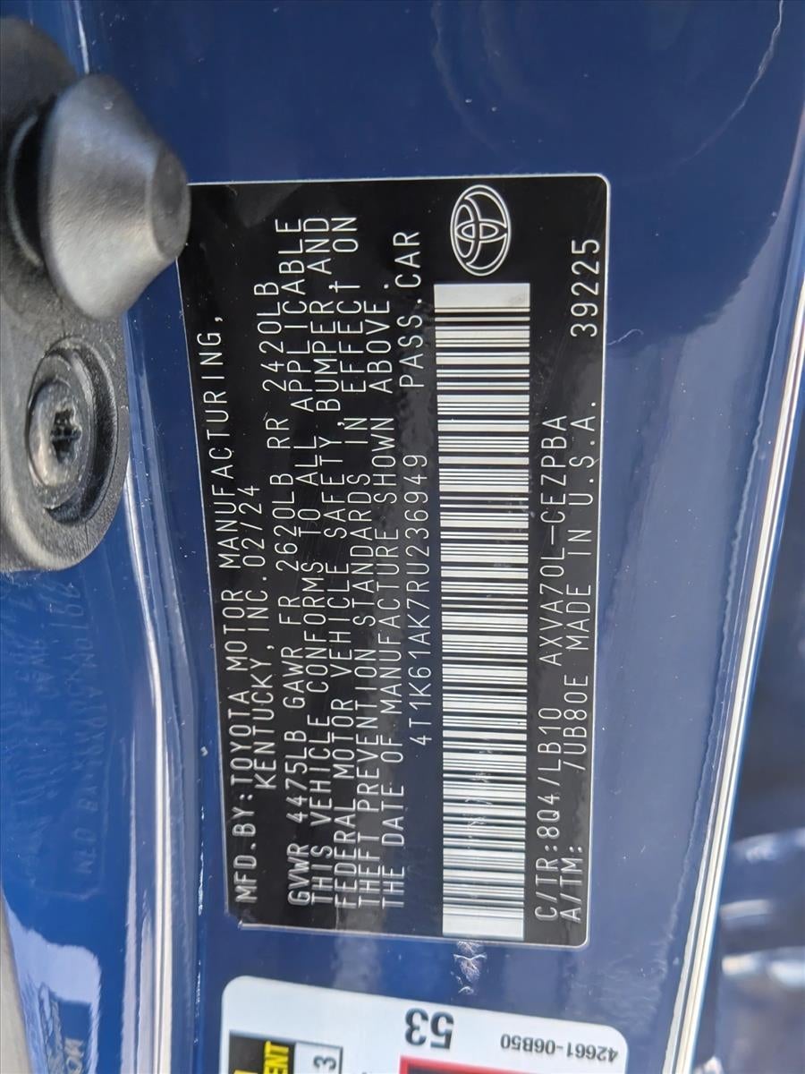 2024 Toyota Camry XSE Auto (Natl)