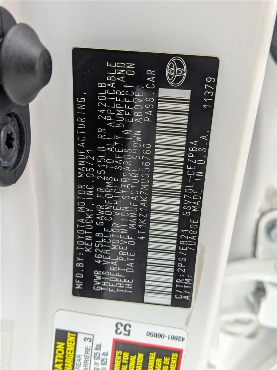 2021 Toyota Camry TRD V6 Auto (Natl)