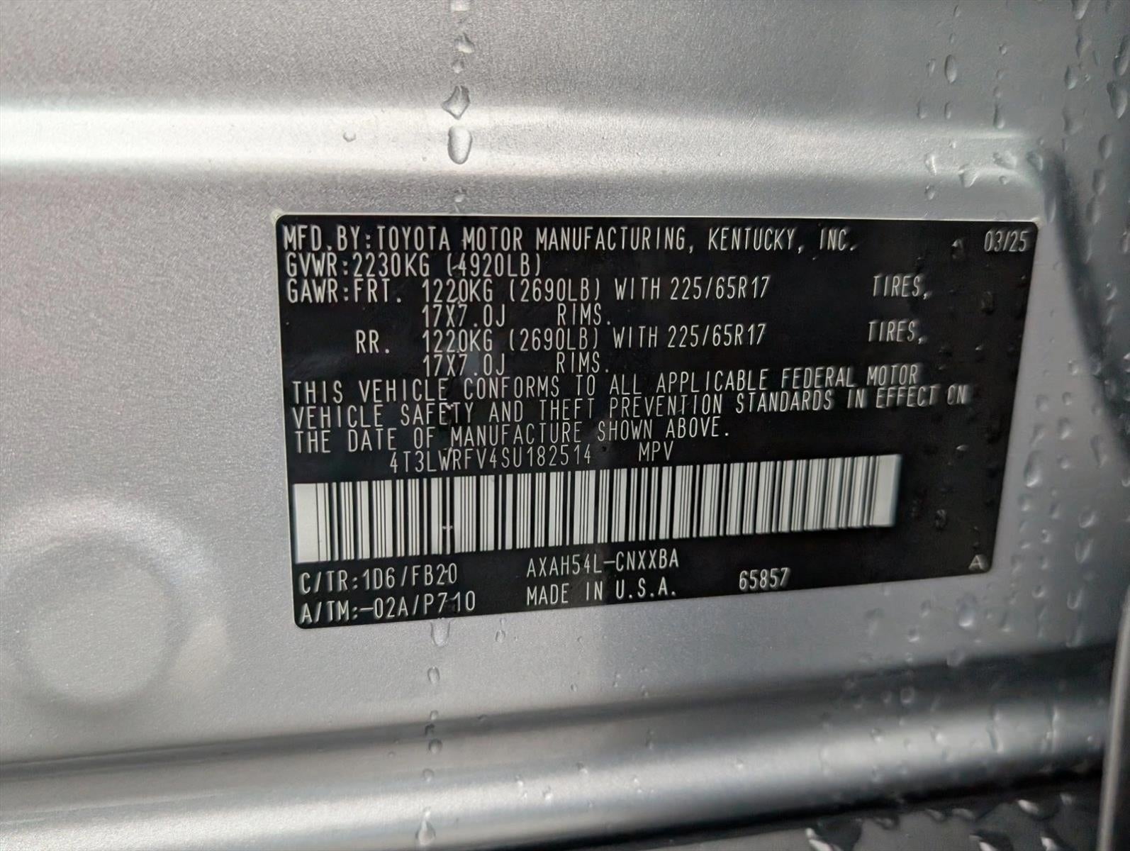 2025 Toyota RAV4 Hybrid LE AWD (Natl)