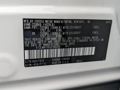 2025 Toyota RAV4 Hybrid LE AWD (Natl)
