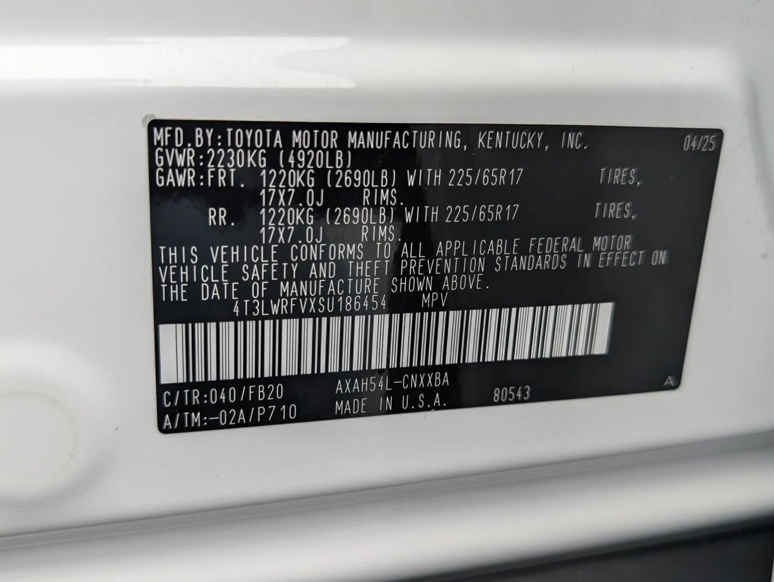 2025 Toyota RAV4 Hybrid LE AWD (Natl)