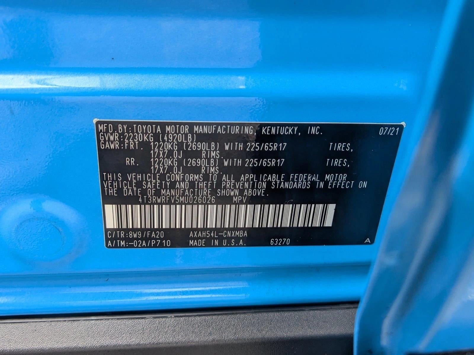 2021 Toyota RAV4 Hybrid XLE AWD (Natl)