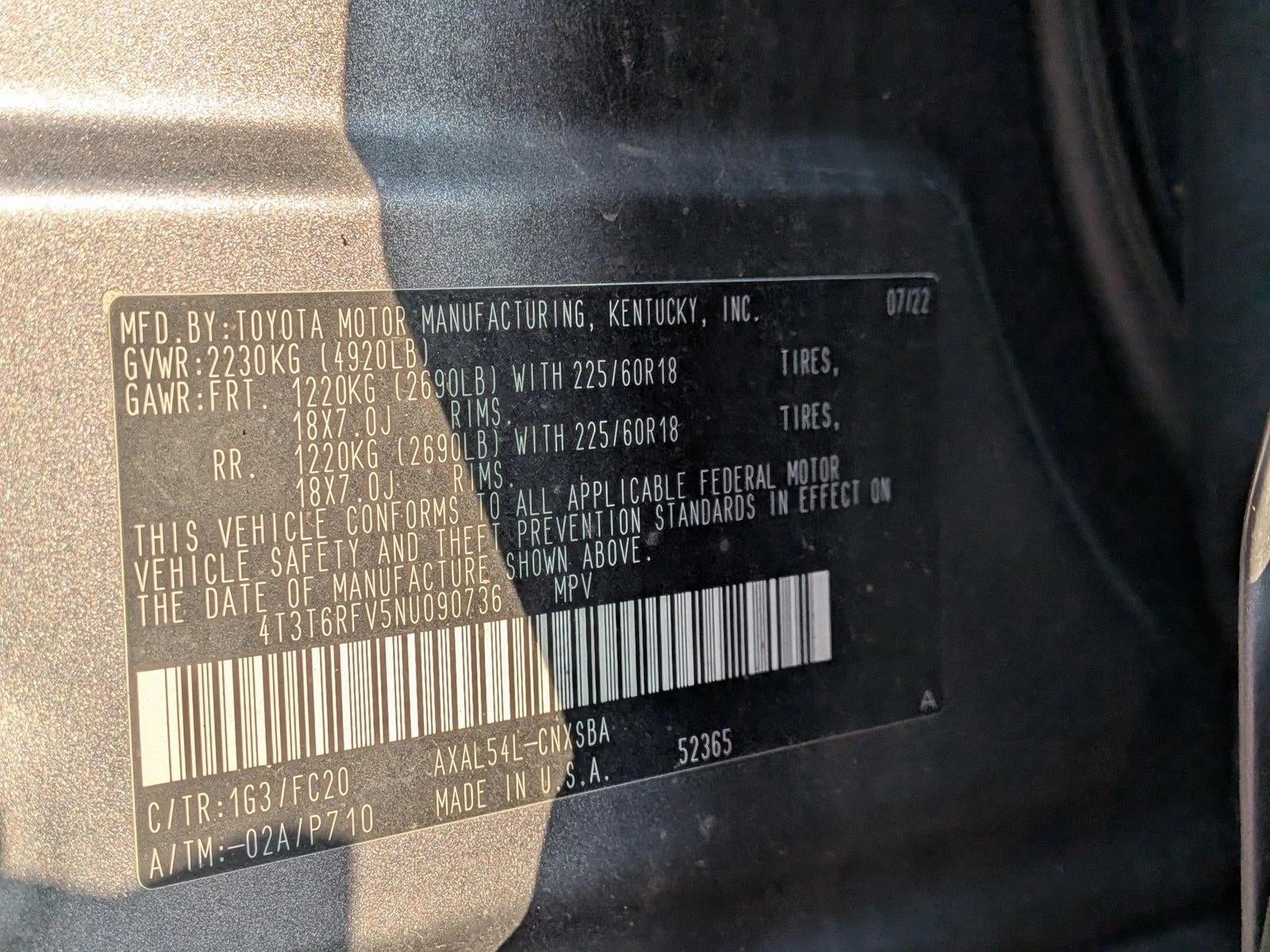 2022 Toyota RAV4 Hybrid SE AWD (Natl)
