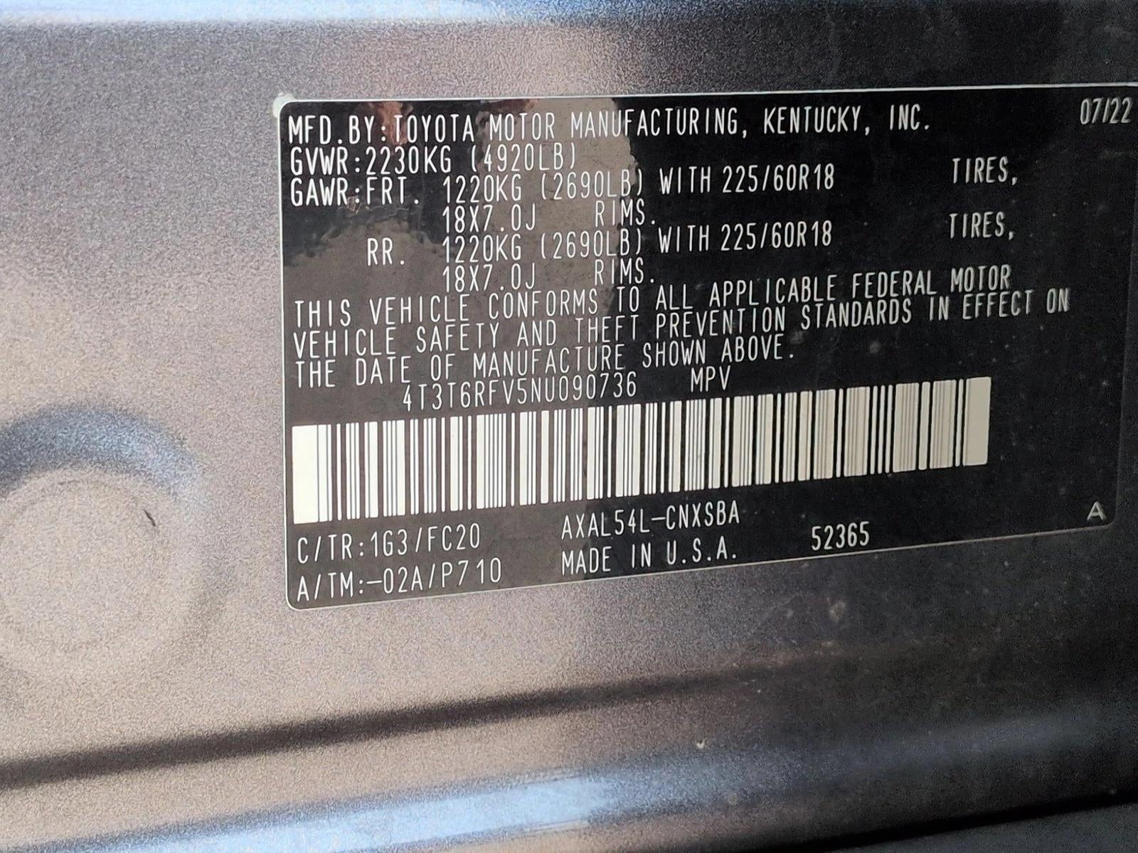 2022 Toyota RAV4 Hybrid SE AWD (Natl)