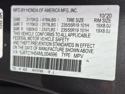 2021 Acura RDX FWD w/Technology Package