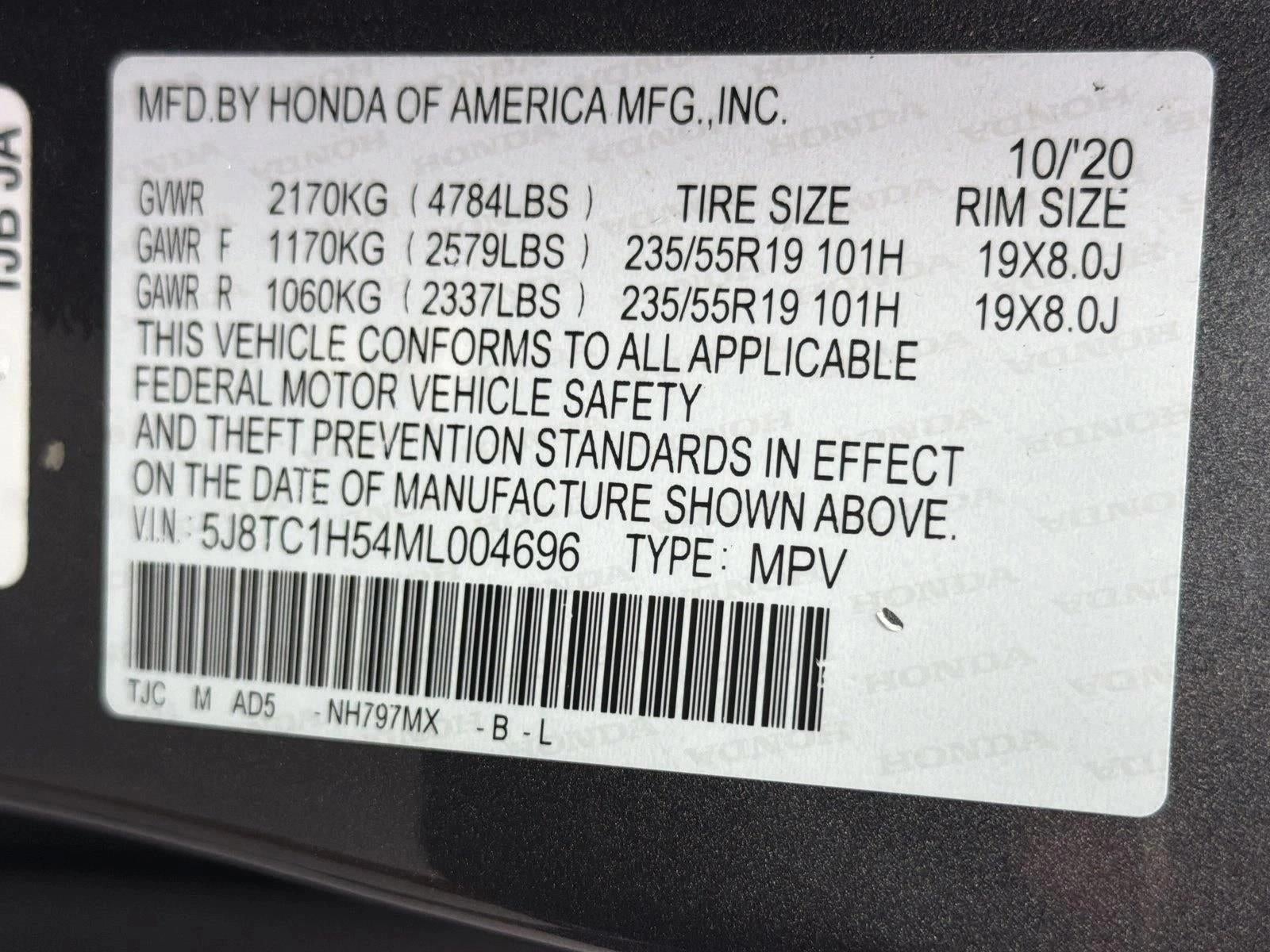 2021 Acura RDX FWD w/Technology Package
