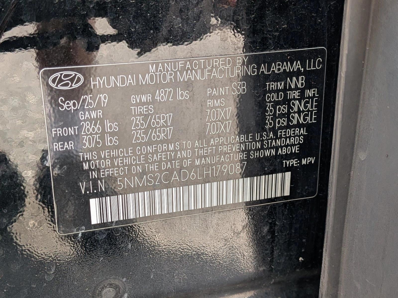2020 Hyundai SANTA FE SE 2.4L Auto AWD