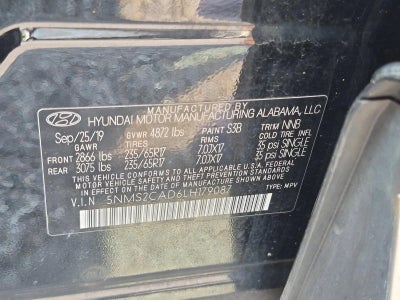 2020 Hyundai SANTA FE SE 2.4L Auto AWD