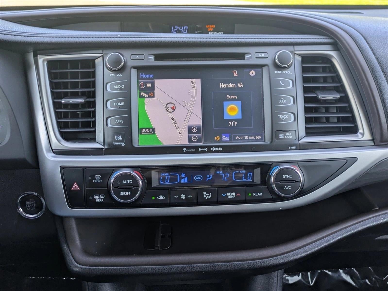 2019 Toyota Highlander Limited Platinum V6 AWD (Natl)