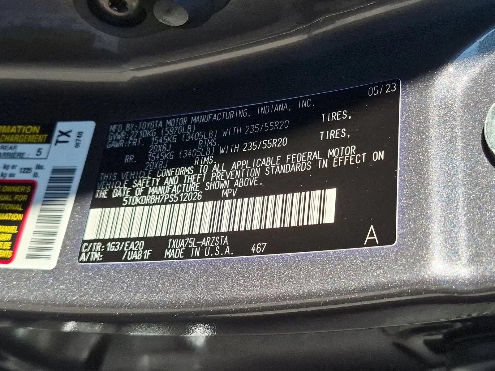 2023 Toyota Highlander XSE AWD (Natl)