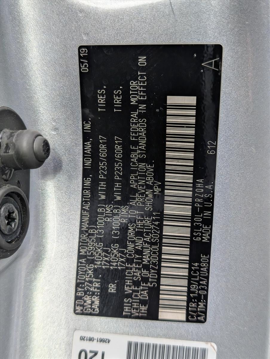 2020 Toyota Sienna XLE Premium FWD 8-Passenger (Natl)