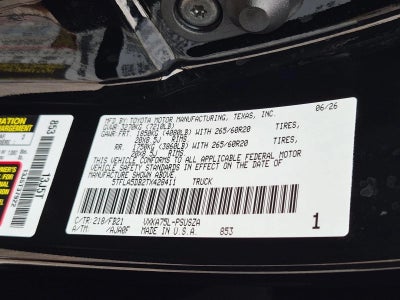 2026 Toyota Tundra 4WD 4WD SR5 CrewMax 5.5' Bed (Natl)