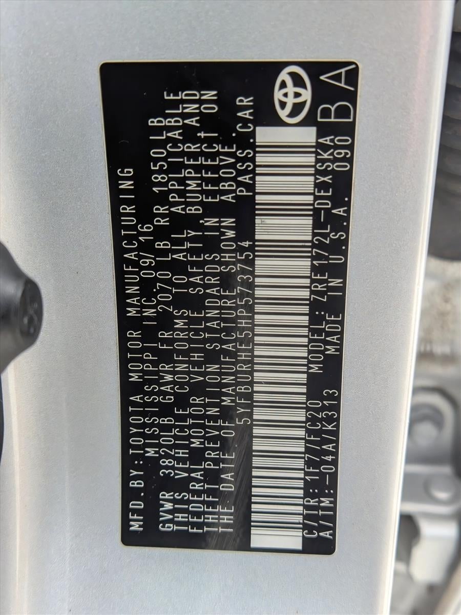 2017 Toyota Corolla 50th Anniversary Special Edition CVT (Natl)