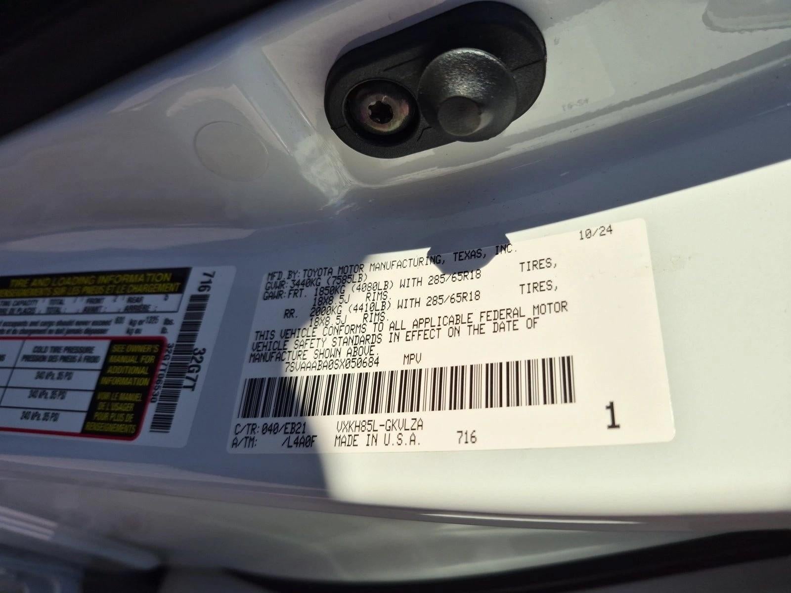 2025 Toyota Sequoia TRD Pro 4WD (Natl)