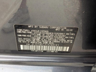 2020 Subaru Crosstrek Premium CVT