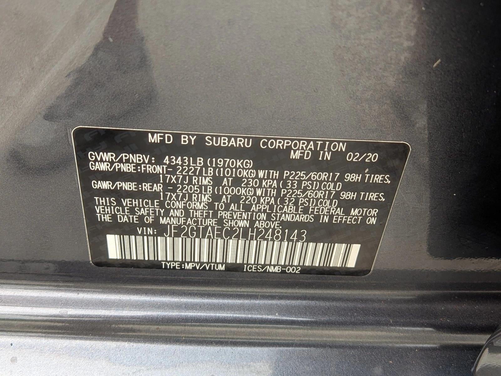 2020 Subaru Crosstrek Premium CVT