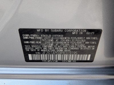 2023 Subaru Crosstrek Premium CVT