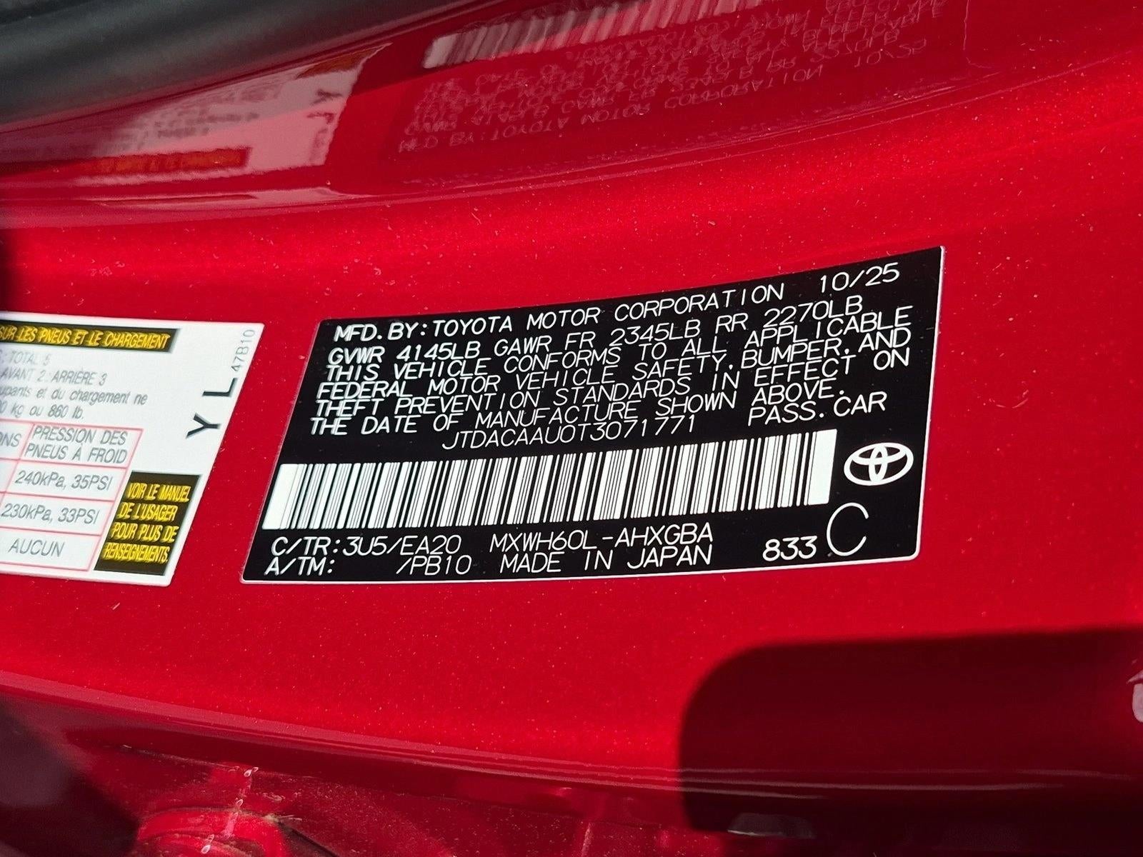 2026 Toyota Prius XLE (Natl)