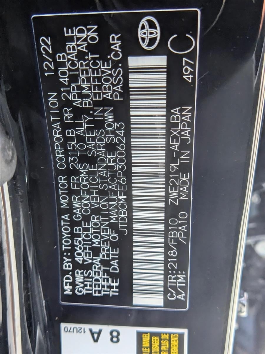 2023 Toyota Corolla Hybrid LE FWD (Natl)
