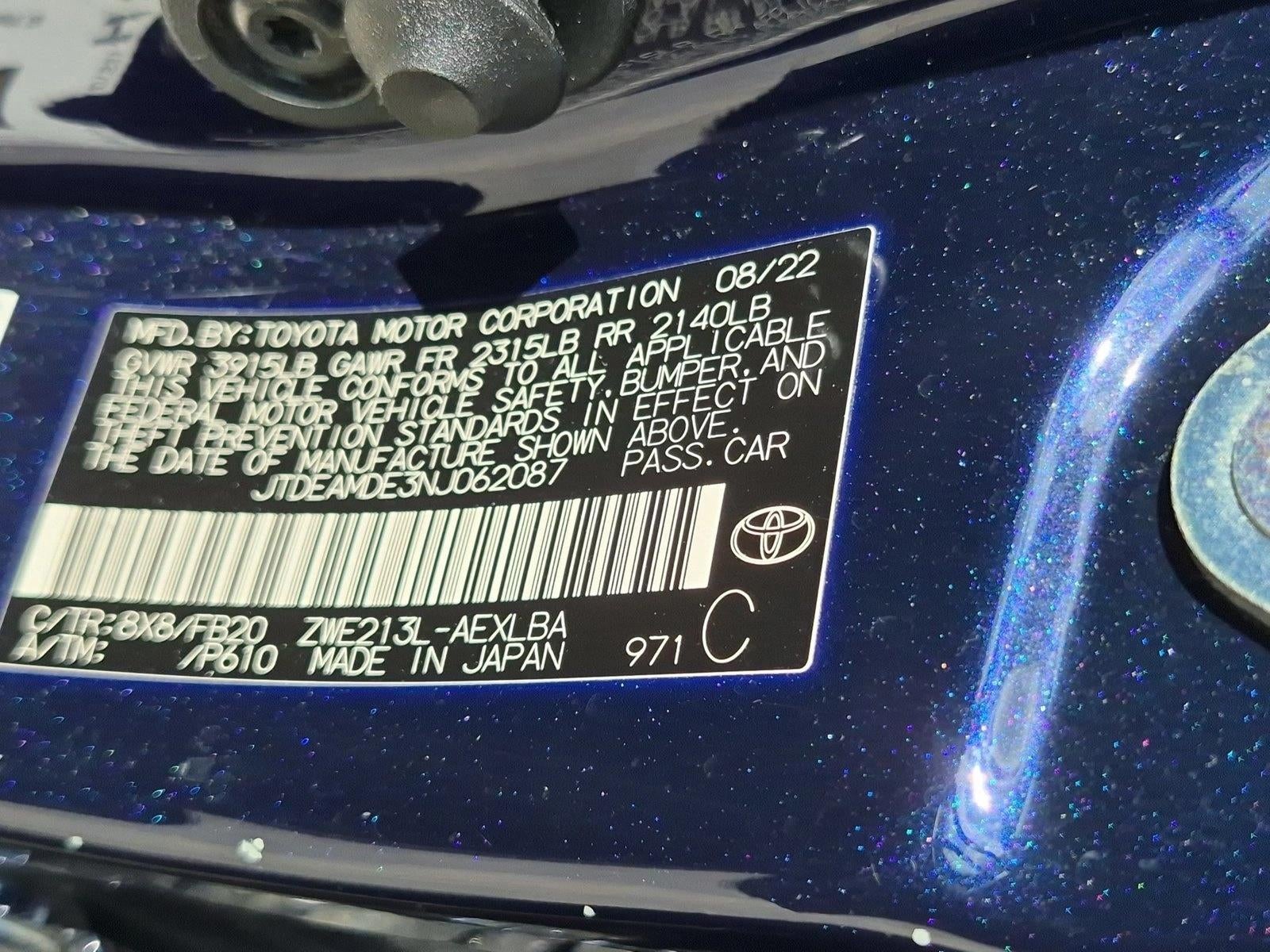 2022 Toyota Corolla Hybrid LE CVT (Natl)