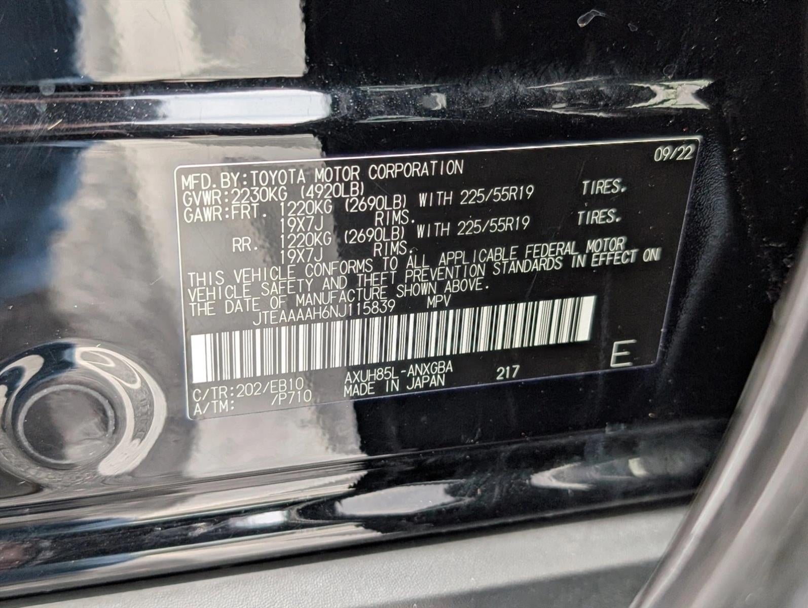 2022 Toyota Venza XLE AWD (Natl)