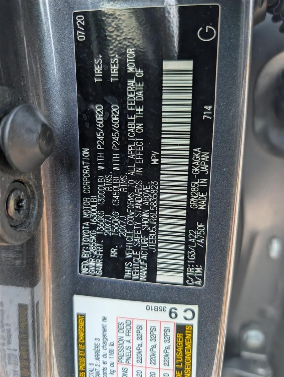 2020 Toyota 4Runner Limited 4WD (Natl)