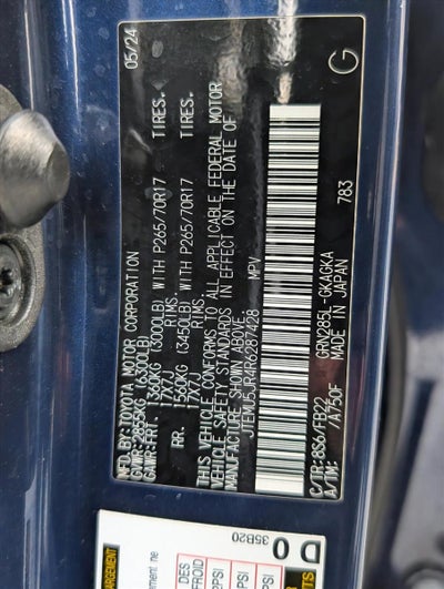 2024 Toyota 4Runner SR5 4WD (GS)